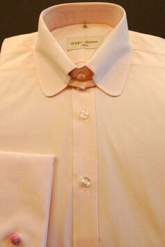 Tab Collar Shirt - Pink - 100% Cotton