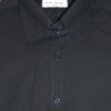 Tab Collar Shirt - Black - 100% Cotton