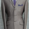 3 Button Mohair Suit - Charcol 3-Ply Kid Mohair - Wool Blend