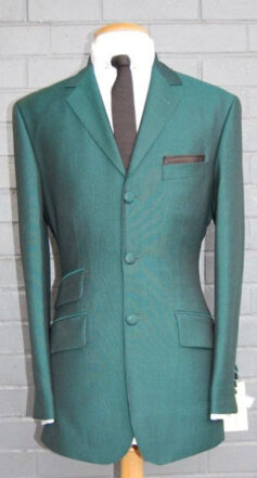 3 Button Mohair Suit - Bottle Green - 67% Pure New Wool 33% Kid Mohair