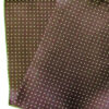 Silk Handkerchief - Brown & Tan Pin Dot  - 100% Silk