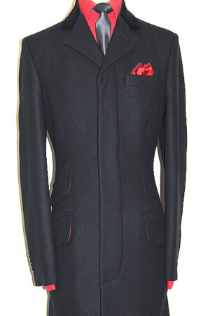 Overcoat - Black - Classic 1960's Style