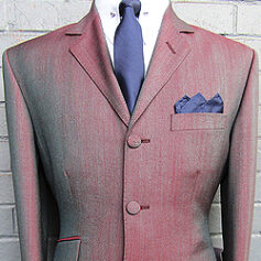 3 Button Mohair Suit - AW-Purple 67% Superfine Wool 33% Kid Mohair 