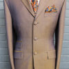 3 Button Mohair Suit - Gold-Blue 67% Superfine Wool 33% Kid Mohair