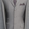 3 Button Mohair Suit - Silver-Grey 67% Superfine Wool 33% Kid Mohair