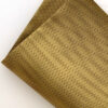 Silk Handkerchief - Gold Herringbone - 100% Woven Silk