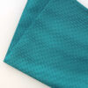 Silk Handkerchief - Teal Herringbone - 100% Woven Silk
