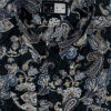 Button Down Collar Shirt - Green Paisley - Single 2 Button Cuffs - 100% Cotton