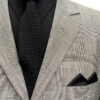 100% Silk Knitted Tie - Plain Black