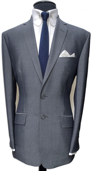2 Button Wool Suit - Grey - Mohair - 60% Superfine Wool 15% Kid Mohair 15% Polyester 10% Viscose