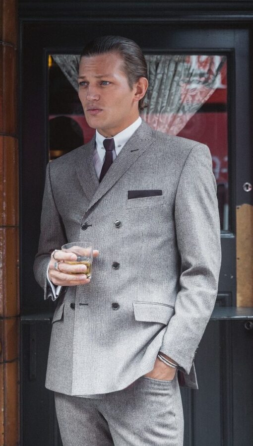 The Cappuccino Prince Of Wales Cashmere Suit - Image 2