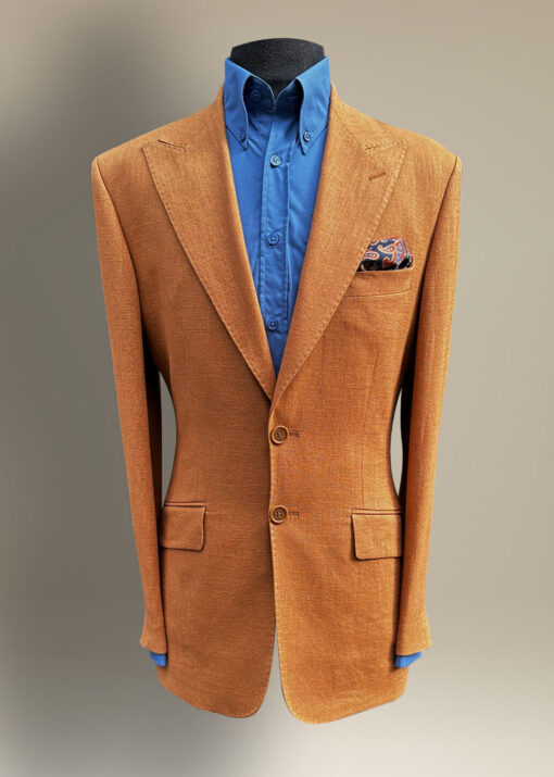 The Cognac Linen 2 Button Soho Style Suit