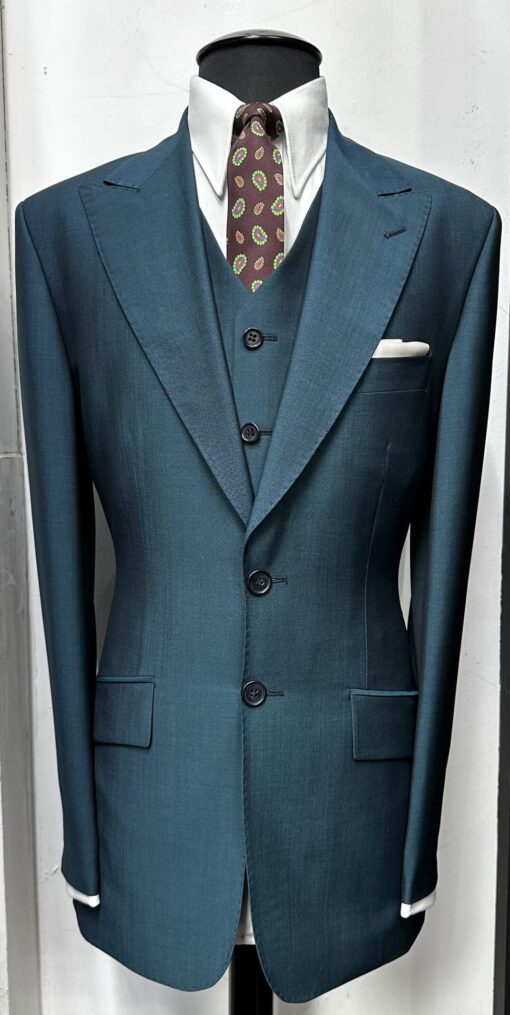 The Bottle Green Two Button Mohair Suit