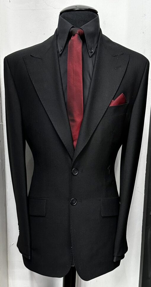 The Black Two Button Mohair Suit