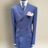 Adam Of London Double Breasted Blue Suit