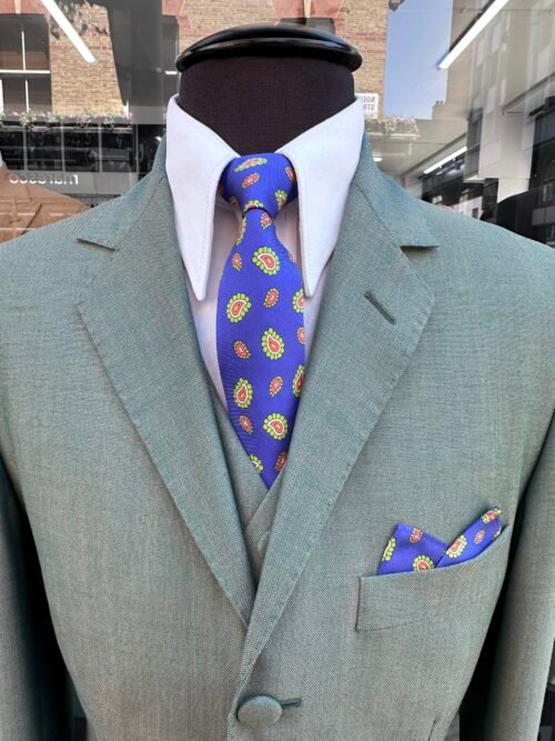 Alternative view of The Aqua & Fawn Mohair Kent Style 3 Button Suit