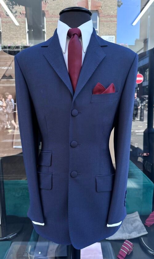 The Blue & Blue Tonic Mohair Kent Style 3 Button Suit