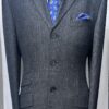 The Charcoal Grey P.O.W. Check Wool Kent Style Three Button Suit