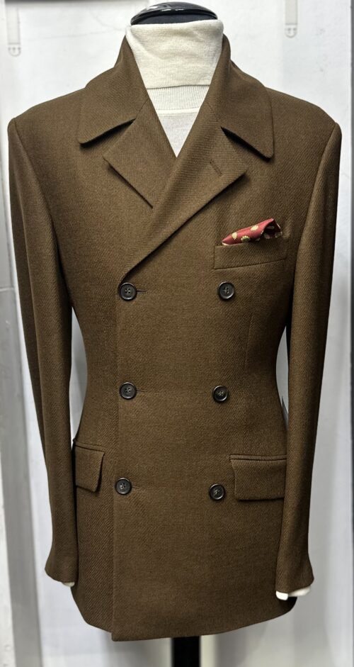 The Conker Wool Berwick Style Double Breasted Jacket