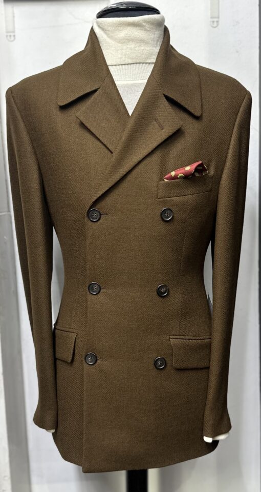 The Conker Wool Berwick Style Double Breasted Jacket