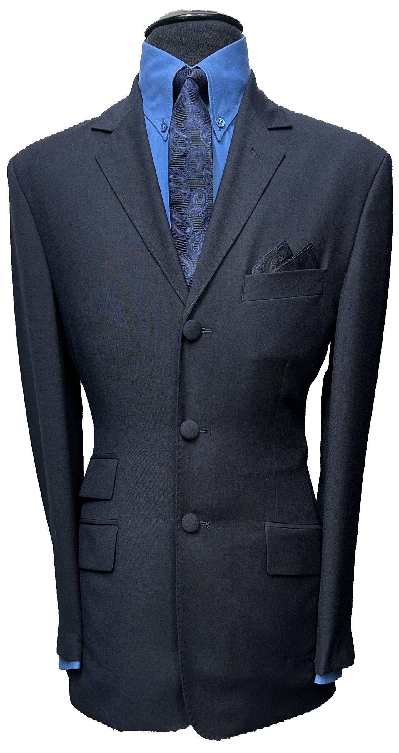 The Midnight Wool 3 Button Kent Style Suit