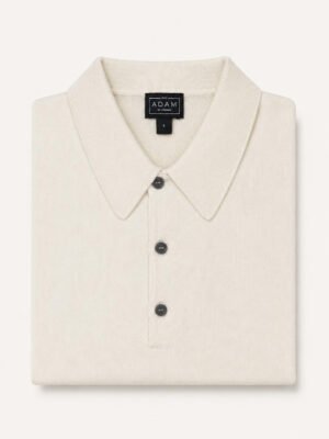 The Cream Short Sleeve Knitted Cotton Polo