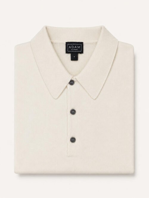 The Cream Short Sleeve Knitted Cotton Polo