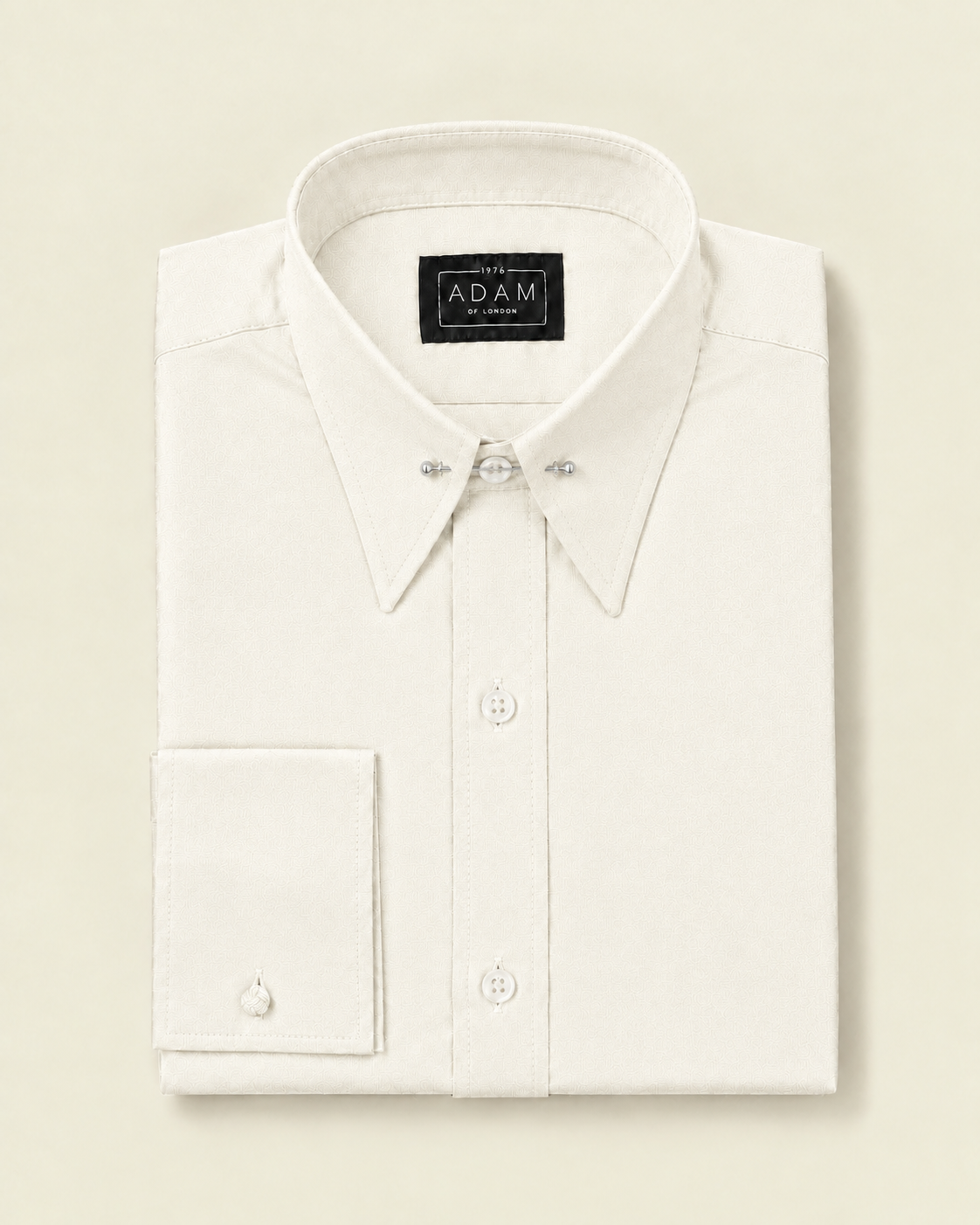 The Ivory Spear Pin Through Collar Shirt